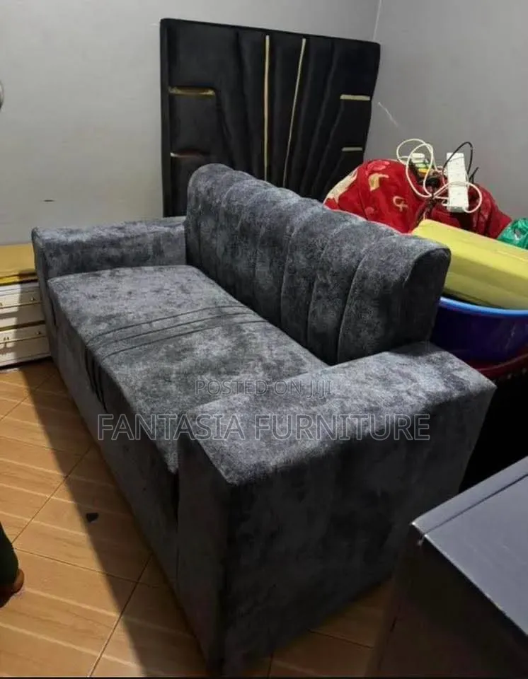 3 Seater Dark Grey Sofa + Free Delivery
