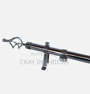 Adjustable Curtain Rods End Flowers