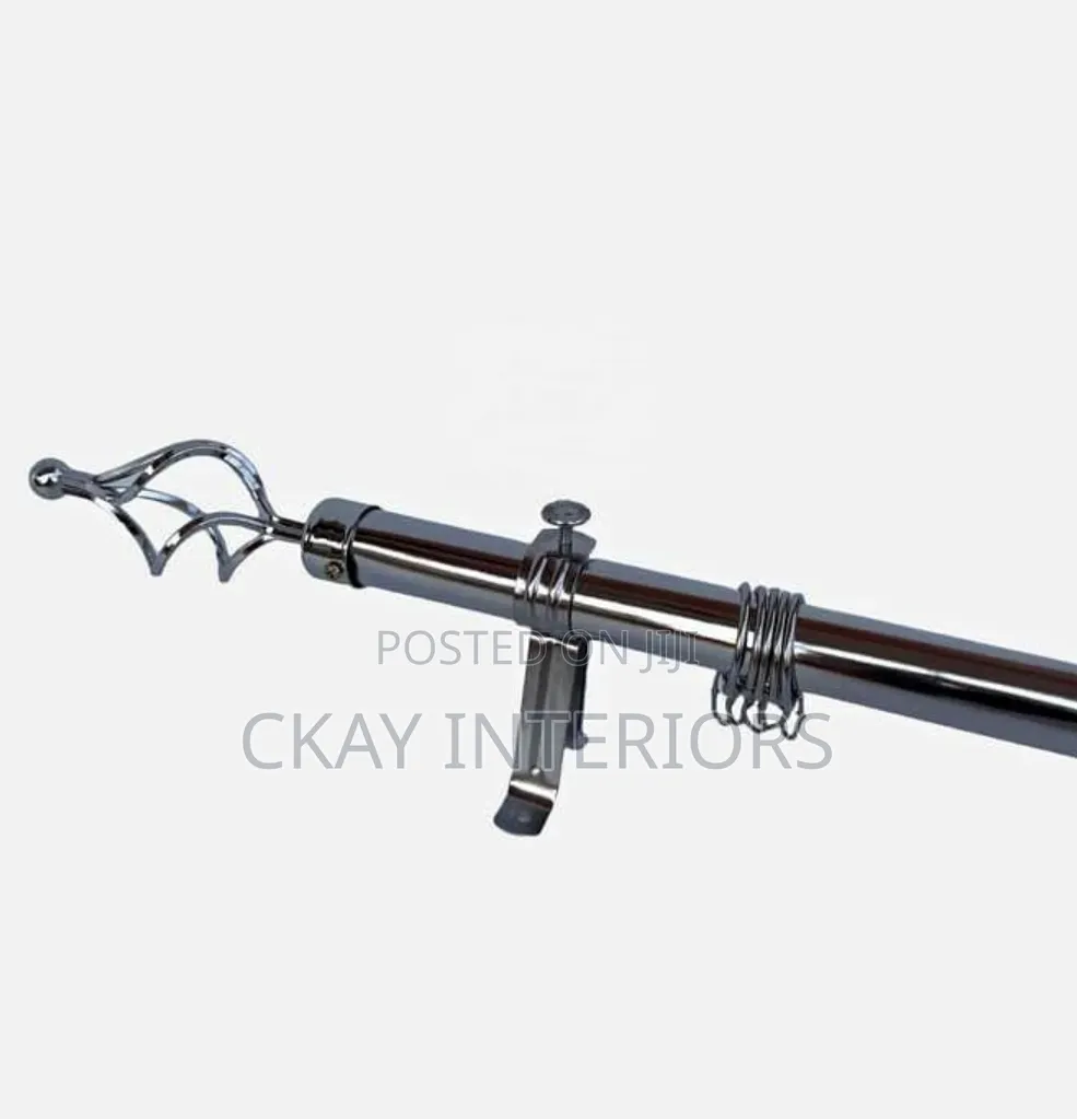 Adjustable Curtain Rods End Flowers