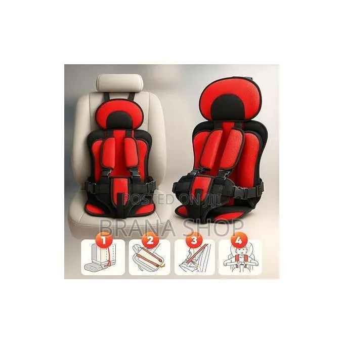 Red Kids Car Seat – Comfortable Compact Travel Seat