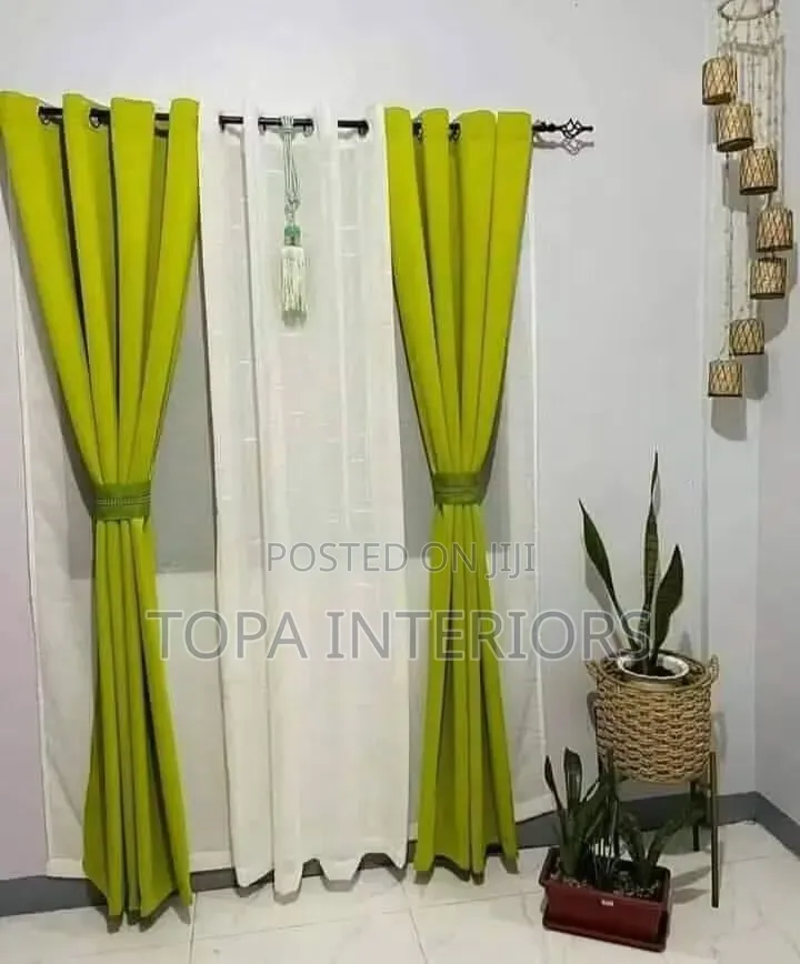 Light Green Home Decor Curtains for Living Room and Bedroom Privacy