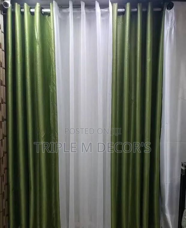 Modern Ring Top Living Room Curtains - main view