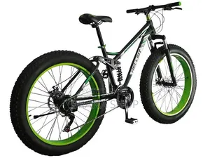 All-Terrain Green Fat Tyre Bike – 26-Inch Outdoor Bicycle 