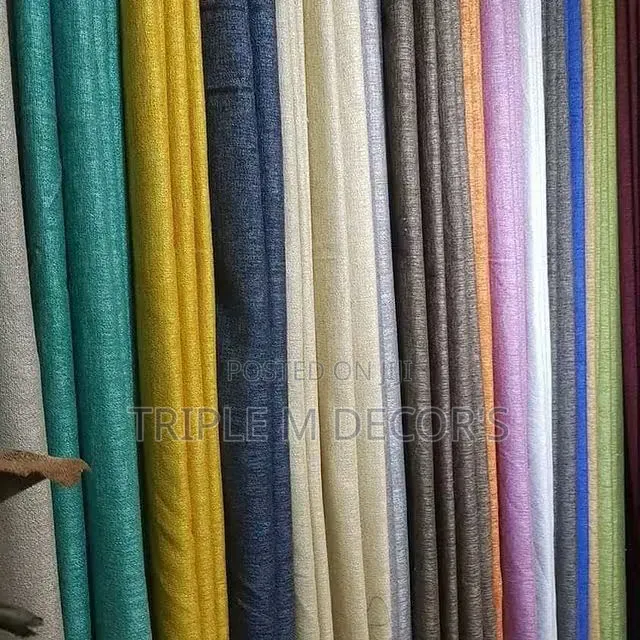 Modern Minimalist Gunia Fabric Curtains With Rings