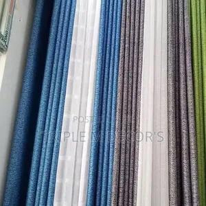 Durable Easy-Wash Textured Gunia Window Curtains