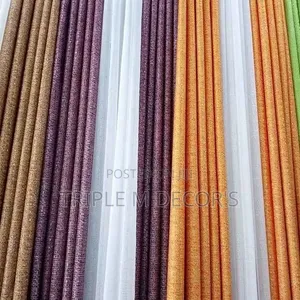 Durable Easy-Wash Textured Gunia Window Curtains