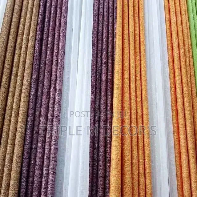 Durable Easy-Wash Textured Gunia Window Curtains