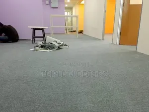 Grey 4mm Delta Wall to Wall Office Carpet
