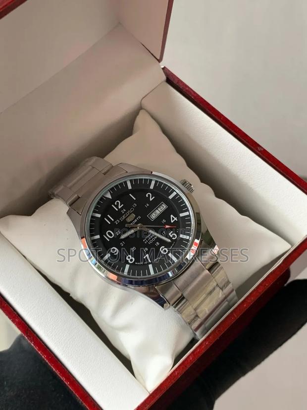 Perfect for Gift  Automatic Seiko Watch for Men. Blue/Green/White. - thumbnail 5