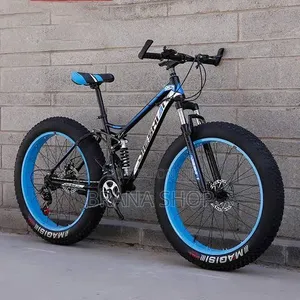 Premium Blue Fat Tyre Mountain Bike – Strong 26-Inch Bicycle 