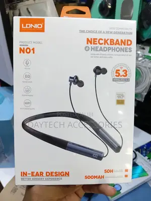 LDNIO NO1 Neckband Wireless Bluetooth Headset - Black