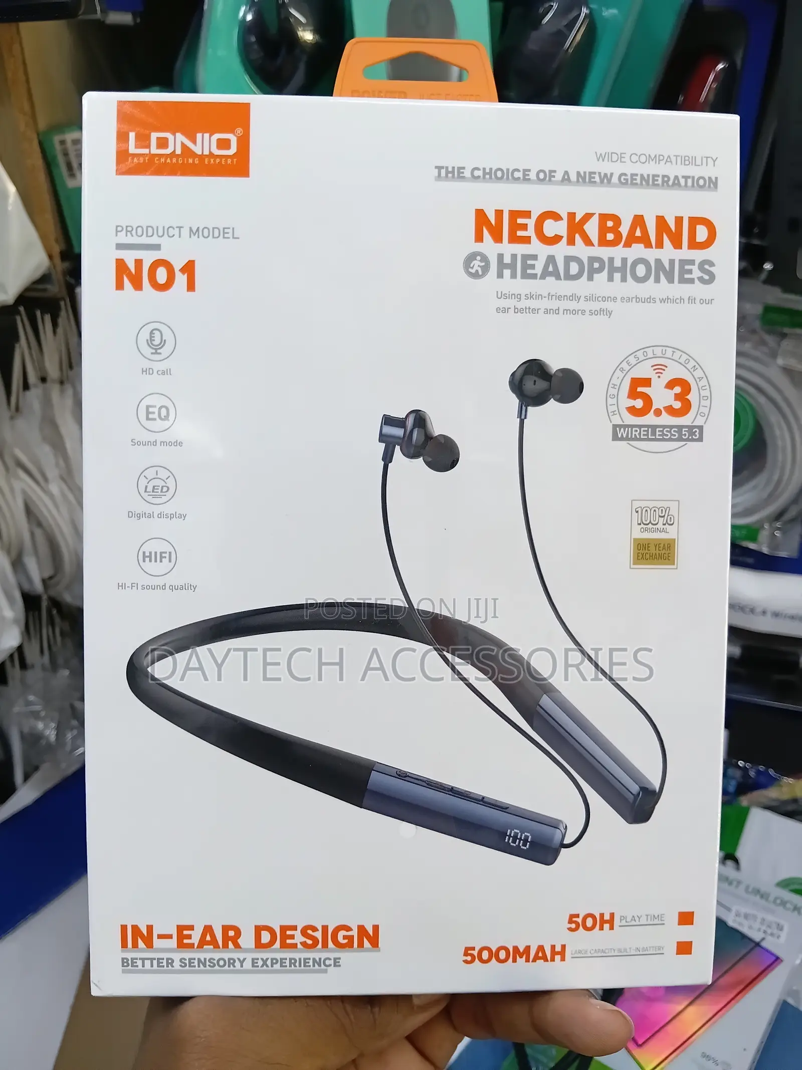 Ldnio N01 Magnetic 500mAh Bluetooth 50h Sport Neckband Headphone