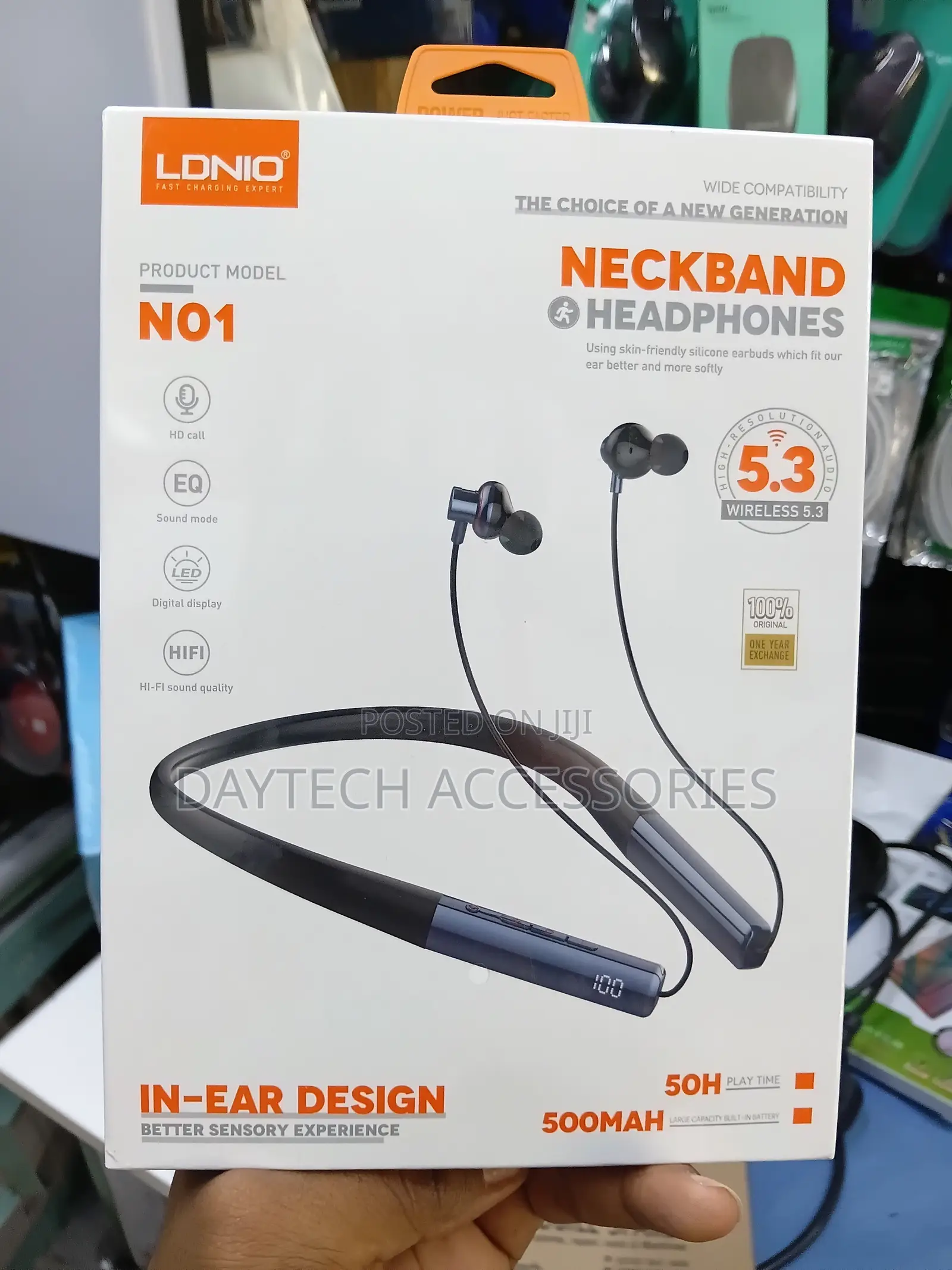 Ldnio N01 Magnetic 500mAh Bluetooth 50h Sport Neckband Headphone