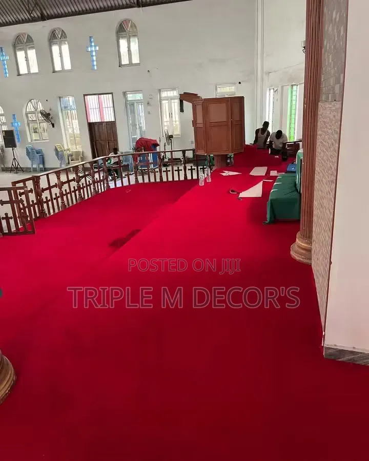 Classic Red 4mm Delta Church Carpet