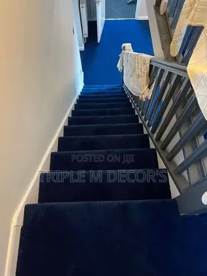 Blue 4mm Delta Commercial Wall to Wall Carpet