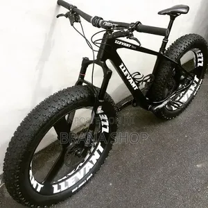 Heavy-Duty Black Fat Tire Bike – Strong Outdoor Bicycle 