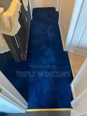 High-Traffic Maroon Deep Blue 12mm Executive Carpet