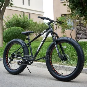 Sleek Black 26-Inch Fat Tyre Bike – Strong Mountain Bicycle 
