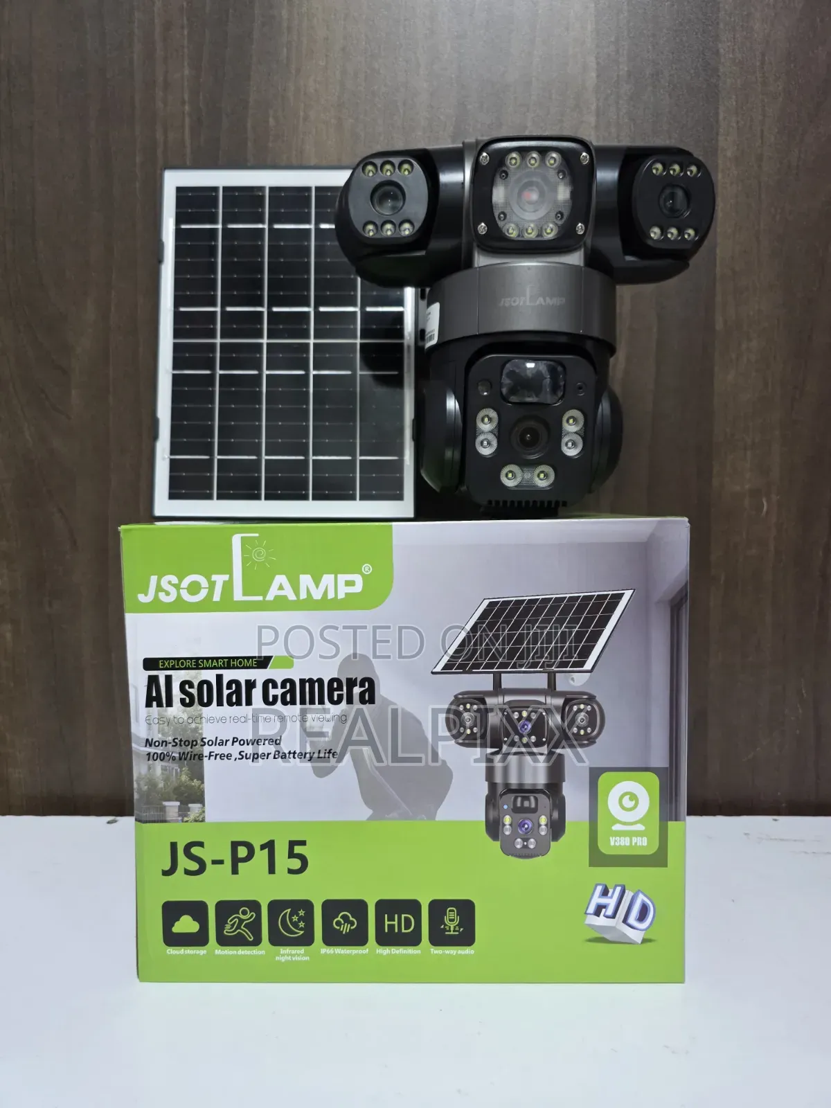 Jsotlamp Js-P15 Ai Solar CCTV Camera