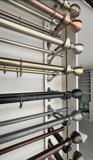Premium Juakali Curtain Rods -Heavy Gauge Curtain Holders