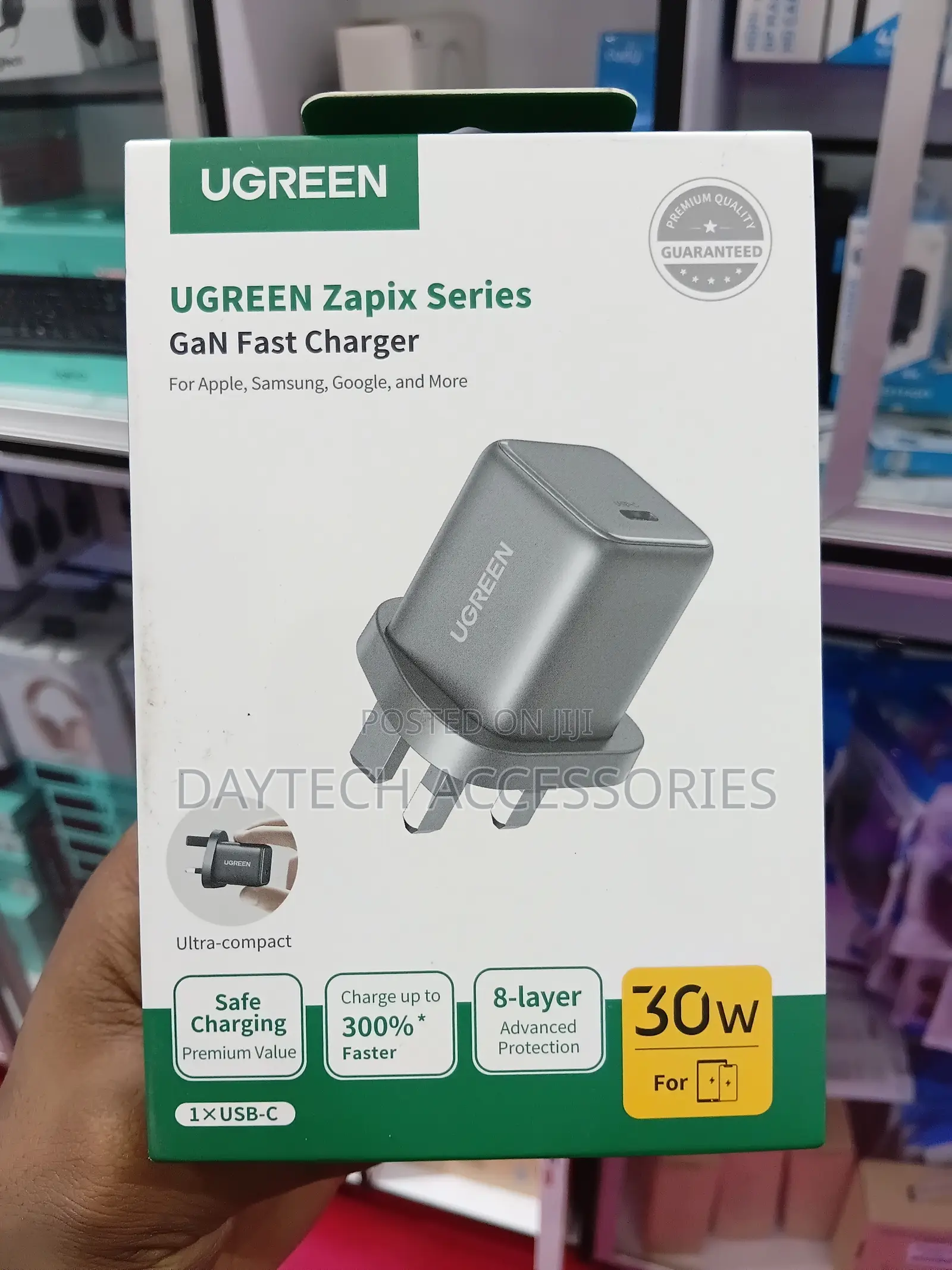 The UGREEN 30W USB-C GaN Fast Charger (Model X513)