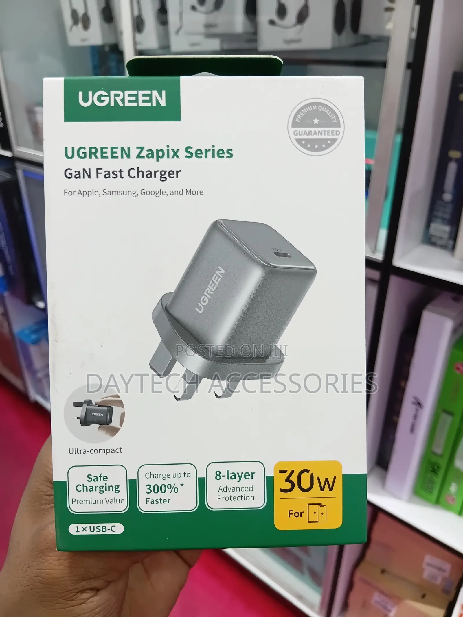 Ugreen X513 30w Fast Charger Uk With 1 USB-C Port