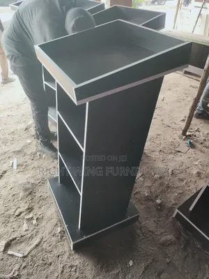 Black Podium Pulpit