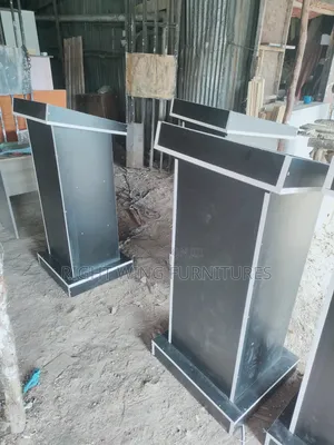 Black Podium Pulpit