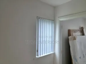 White Curtain Blinders for Office Privacy