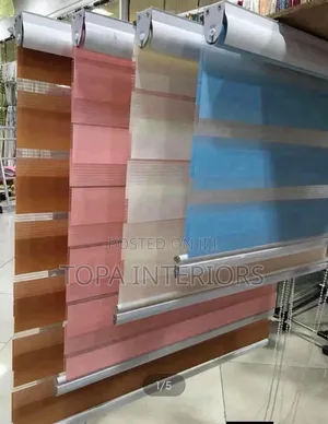 Double Layer Zebra Roller Curtain Blinds