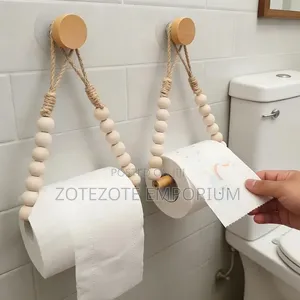 Rope Beaded Toilet Paper Holder