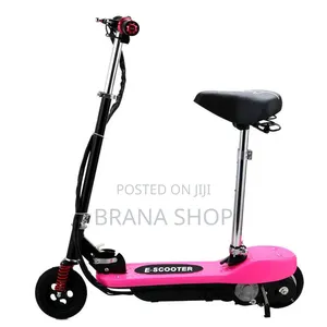 Foldable Pink Electric Scooter – Smooth City Outdoor Ride 