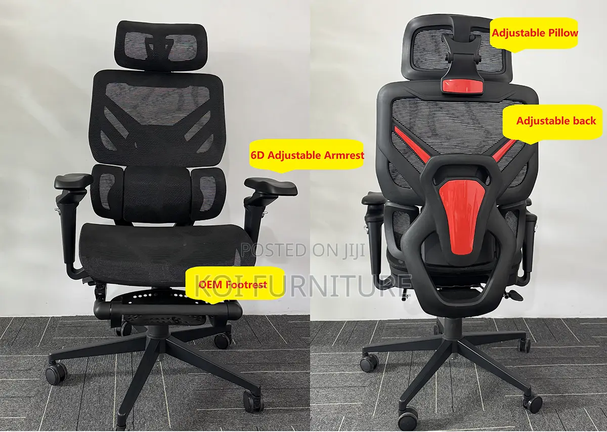 Office Chairs; Executive Orthopedic Chair With 6D Armrests