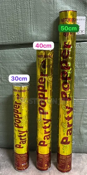 Party Poppers Assorted Sizes