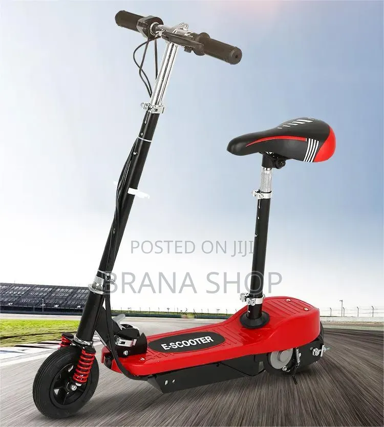 Elegant Red Foldable Electric Scooter – Modern Ride 