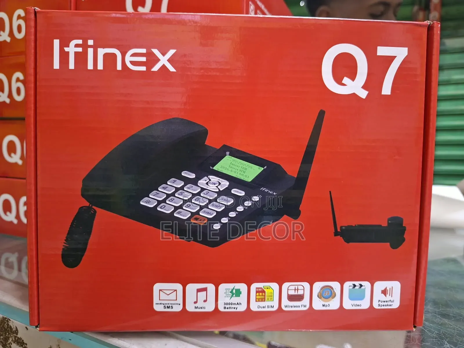 Ifinex Q6 Dual SIM GSM Fixed Wireless Desktop Phone – 3000mAh