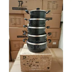 Jamespot James Pot Black Cookware Set Wove Granite Material
