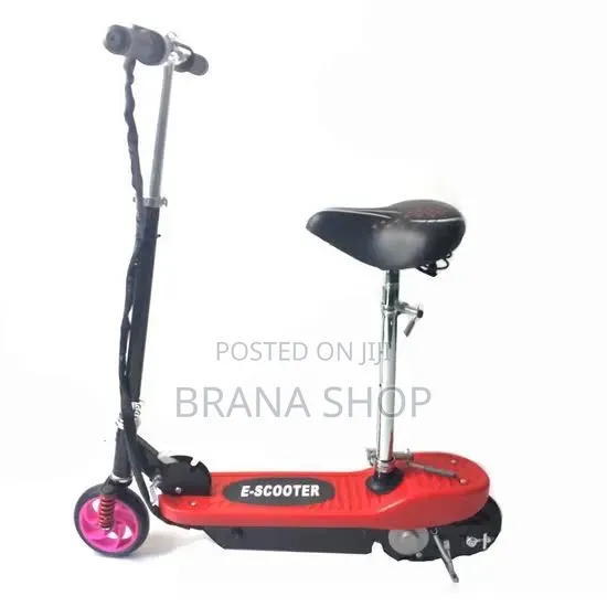 Powerful-Style Red Electric Scooter – Off-Road Look 
