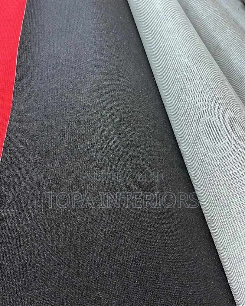 Delta 4mm Thick Easy to Clean Black Wall to Wall Carpets