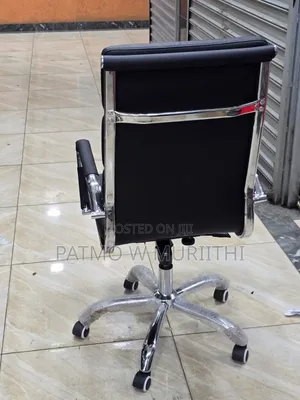 Modern Executive High-Back Leather Office Chair
