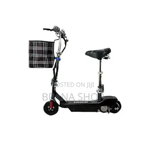 Modern Black Foldable Electric Scooter – Sporty Ride 