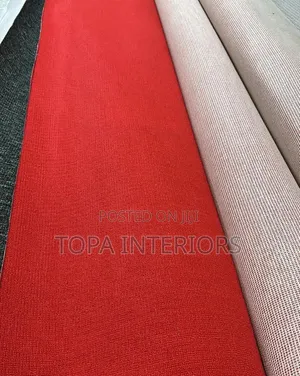 4mm Thick Easy to Clean Delta Red Wall to Wall Floor Carpets
