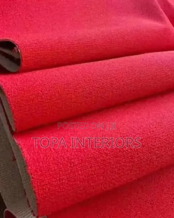 4mm Thick Easy to Clean Delta Red Wall to Wall Floor Carpets