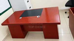 Modern Mahogany Office Desk 1.4m
