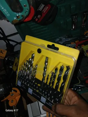 16-Piece Multi-Purpose Twist Drill Bit Set in a Yellow Case,