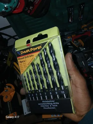 8-Piece Set of Dmax Power Wood Drill Bits