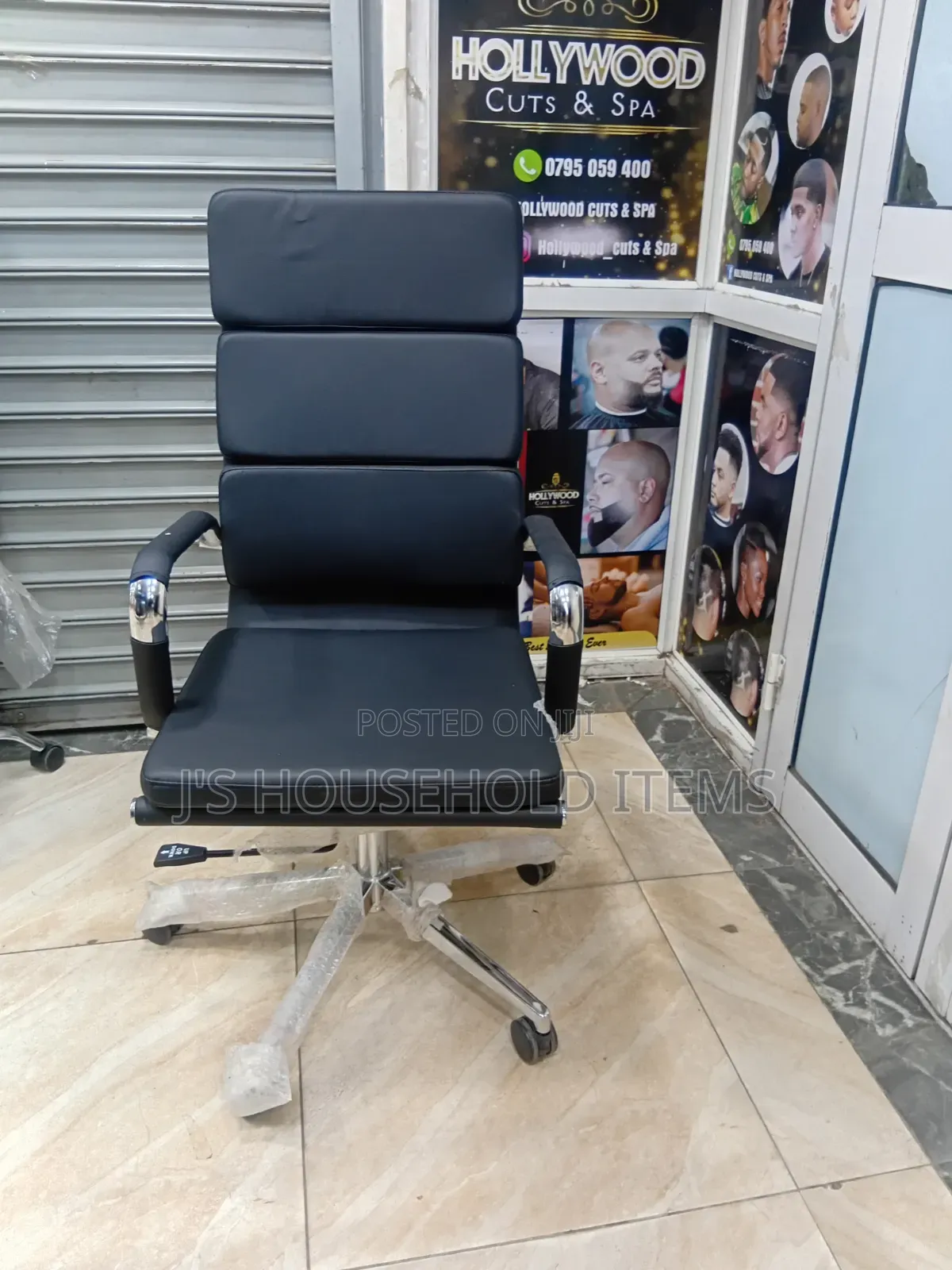 Executive High Leather Adjustable Office