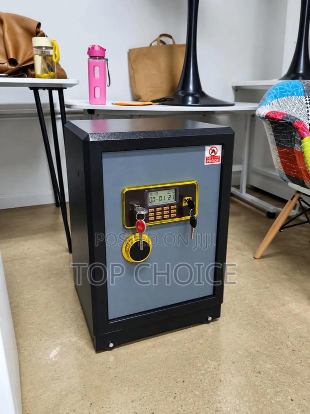 Fireproof Digital Safe – Electronic Security Safe Box With Key Lock - main view
