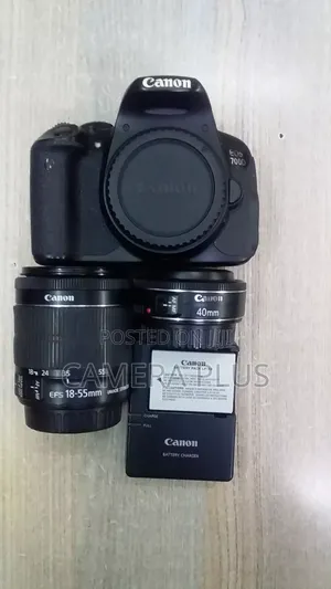 Canon Professional Camera With 18-55mm 40mm F2.8 STMS