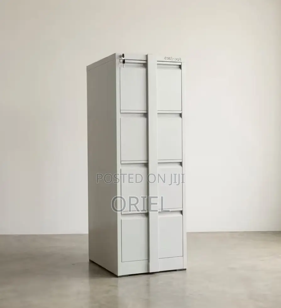 Office Cabinet : 4-Drawer Filing Cabinet With Lock